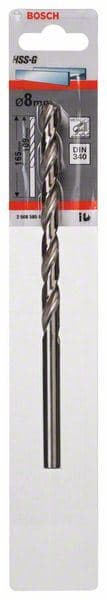 Burgija za metal HSS-G, DIN 340 Bosch 2608595688, 8 x 109 x 165 mm