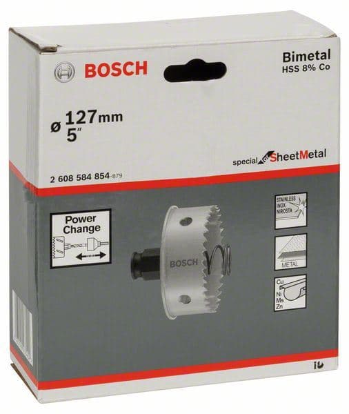 Testera za bušenje provrta Sheet Metal Bosch 2608584854, 127 mm, 5"