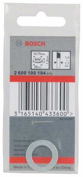 Redukcioni prsten za listove kružne testere Bosch 2600100194, 20 x 12,75 x 1,2 mm - slika 2