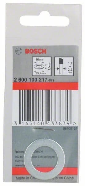 Redukcioni prsten za listove kružne testere Bosch 2600100217, 25,4 x 16 x 1,5 mm - slika 2