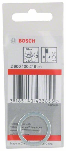Redukcioni prsten za listove kružne testere Bosch 2600100219, 25,4 x 20 x 1,5 mm - slika 2