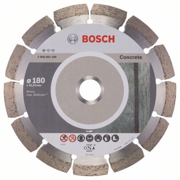 Dijamantska rezna ploča Standard for Concrete Bosch 2608602199, 180 x 22,23 x 2 x 10 mm - slika 2
