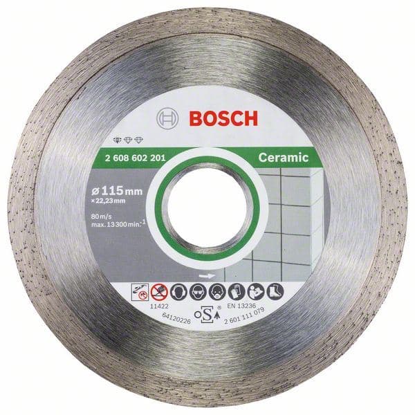Dijamantska rezna ploča Standard for Ceramic Bosch 2608602201, 115 x 22,23 x 1,6 x 7 mm - slika 2