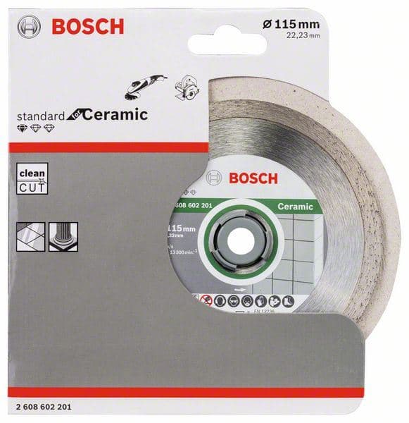 Dijamantska rezna ploča Standard for Ceramic Bosch 2608602201, 115 x 22,23 x 1,6 x 7 mm