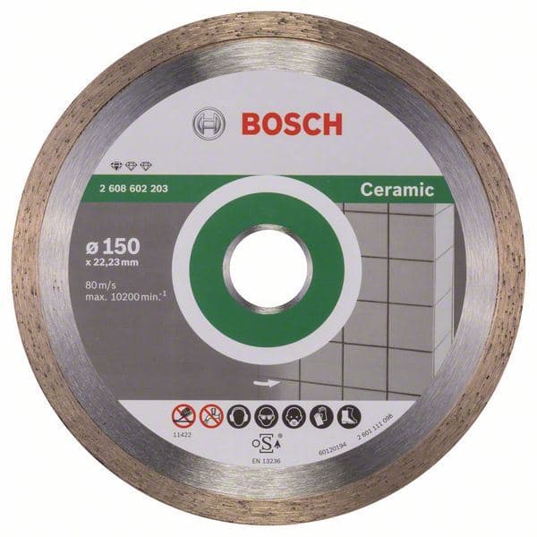 Dijamantska rezna ploča Standard for Ceramic Bosch 2608602203, 150 x 22,23 x 1,6 x 7 mm - slika 2