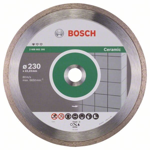 Dijamantska rezna ploča Standard for Ceramic Bosch 2608602205, 230 x 22,23 x 1,6 x 7 mm - slika 2