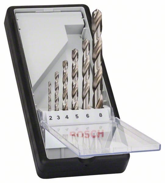 6-delni Robust Line set burgija za metal HSS-G, 135° Bosch 2607010529, 2; 3; 4; 5; 6; 8 mm, 135° - slika 2