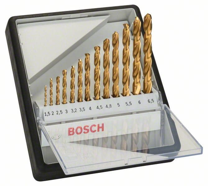 13-delni Robust Line set burgija za metal HSS-TiN, 135° Bosch 2607010539, 1,5; 2; 2,5; 3; 3,2; 3,5; 4; 4,5; 4,8; 5; 5,5; 6; 6,5 mm, 135° - slika 2