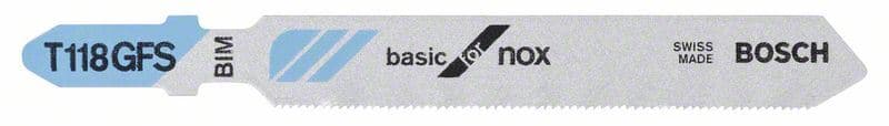 List ubodne testere T 118 GFS Bosch 2608636498, Basic za Inox