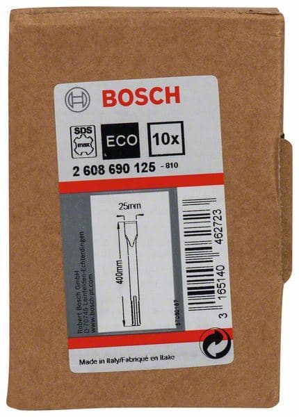 Pljosnato dleto SDS max Bosch 2608690125, 400 x 25 mm, 1 komad - slika 2