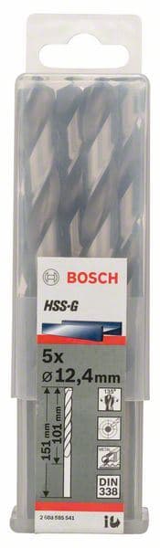 Burgija za metal HSS-G, DIN 338 Bosch 2608585541, 12,4 x 101 x 151 mm