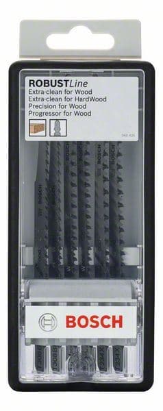 6-delni Robust Line set listova ubodne testere Wood Expert T-drška Bosch 2607010572, T 308 B; T 308 BF; T 301 BCP (2x); T 234 X (2x) - slika 2