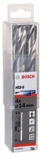 Burgija za metal HSS-G, DIN 338 Bosch 2608585593, 14 x 108 x 160 mm, 1 komad