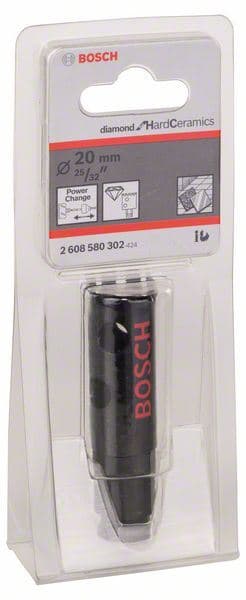 Dijamantska testera za otvore Diamond for Hard Ceramics Bosch 2608580302, 20 mm, 25/32"