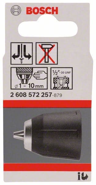 Brzostezna glava do 10 mm Bosch 2608572257, 1-10 mm za GSR 10,8 V-LI-2 Professional