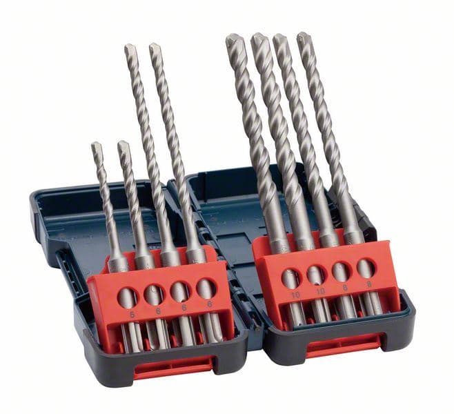 8-delni set hamer burgija SDS plus-3, Tough Box Bosch 2607019903, 5 x 110 (1x); 6 x 110 (1x); 6 x 160 (2x) mm; 8 x 160 (2x); 10 x 160 (2x) - slika 2
