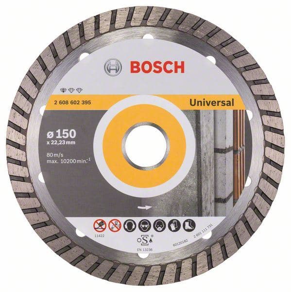 Dijamantska rezna ploča Standard for Universal Turbo Bosch 2608602395, 150 x 22,23 x 2,5 x 10 mm - slika 2