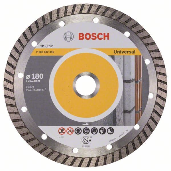 Dijamantska rezna ploča Standard for Universal Turbo Bosch 2608602396, 180 x 22,23 x 2,5 x 10 mm - slika 2