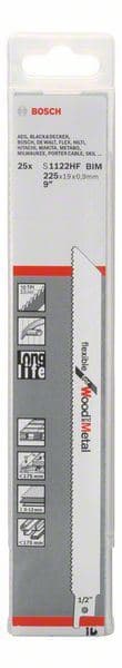 List univerzalne testere S 1122 HF Bosch 2608657560, Flexible za Drvo i Metal - slika 2