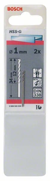 Burgija za metal HSS-G, DIN 338 Bosch 2608585903, 12 mm, 1 komad
