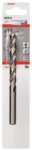 Burgija za metal HSS-G, DIN 338 Bosch 2608585936, 10 x 87 x 133 mm
