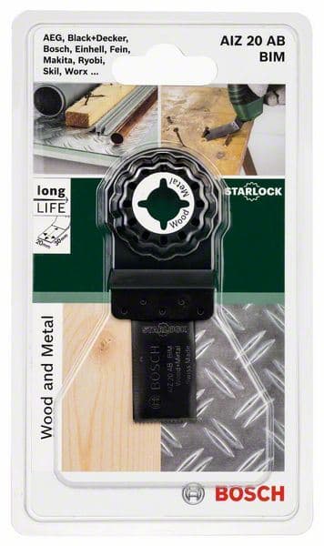 Starlock BIM list testere za uranjanje AIZ 20 AB Wood and Metal Bosch 2609256950 - slika 2