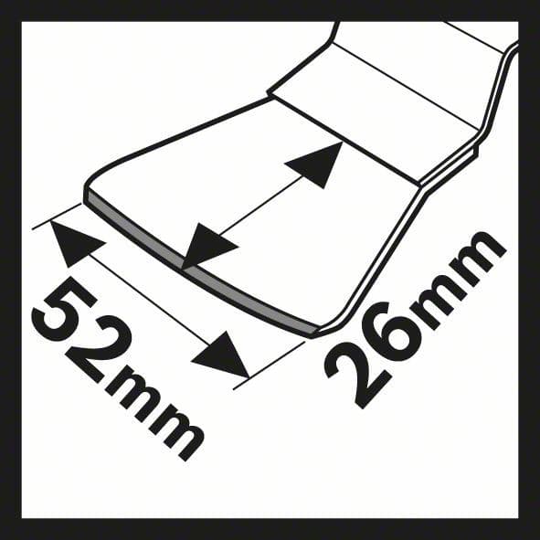 Bosch 2609256954, Starlock HCS sečivo ATZ 52 SC, kruto - slika 3