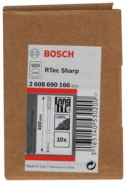 Pljosnato dleto samooštreće SDS max RTec Sharp Bosch 2608690166, 400 mm, 1 komad - slika 2