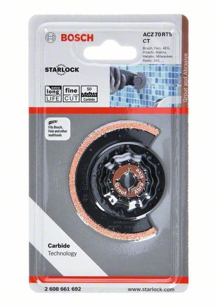 Carbide-RIFF segmentni list testere za tanki rez ACZ 70 RT5 Bosch 2608661692, 70 mm