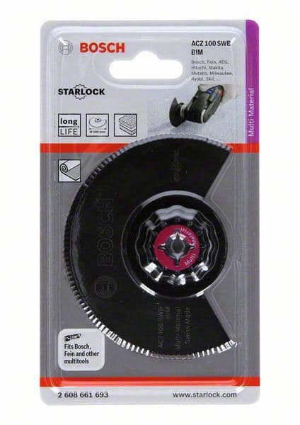 BIM segmentni talasasto brušeni nož ACZ 100 SWB Bosch 2608661693, 100 mm