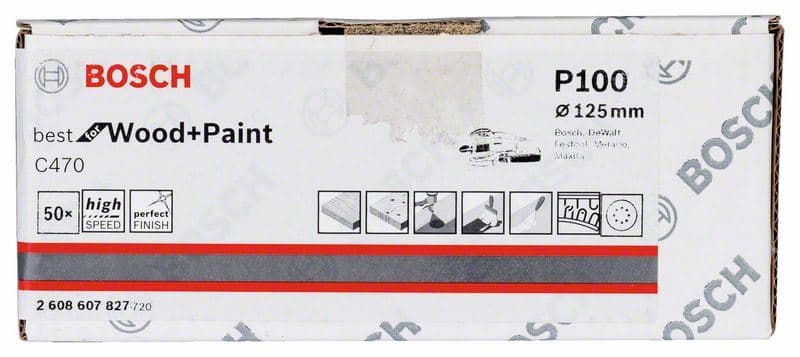 Brusni list C470, paket od 50 komada Bosch 2608607827, 125 mm, 100 - slika 2