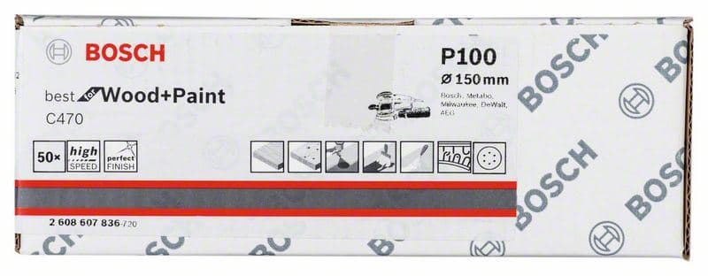 Brusni list C470, paket od 50 komada Bosch 2608607836, 150 mm, 100 - slika 2