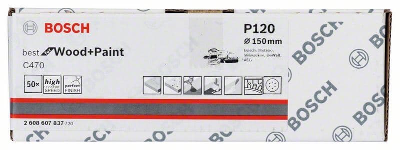 Brusni list C470, paket od 50 komada Bosch 2608607837, 150 mm, 120 - slika 2