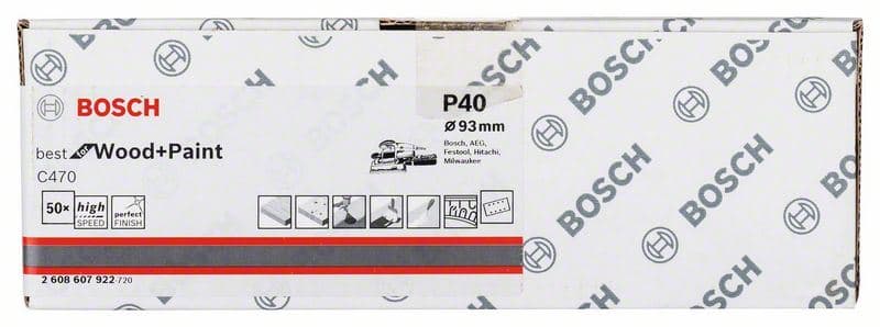 Brusni list C470, paket od 50 komada Bosch 2608607922, 93 x 186 mm, 40 - slika 2