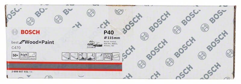 Brusni list C470, paket od 50 komada Bosch 2608607931, 115 x 230 mm, 40 - slika 2
