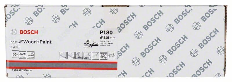 Brusni list C470, paket od 50 komada Bosch 2608607936, 115 x 230 mm, 180 - slika 2