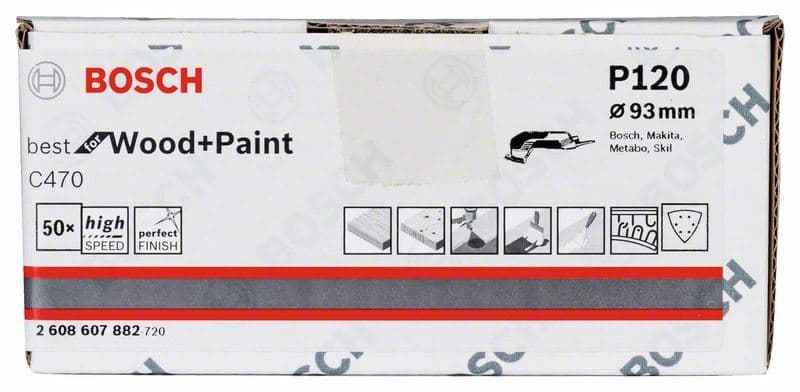Brusni list C470, paket od 50 komada Bosch 2608607882, 93 mm, 120 - slika 2
