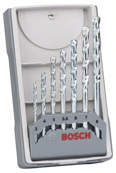 7-delni set burgija za kamen CYL-1 Bosch 2607017035, 3; 4; 5; 5.5; 6; 7; 8 mm - slika 2