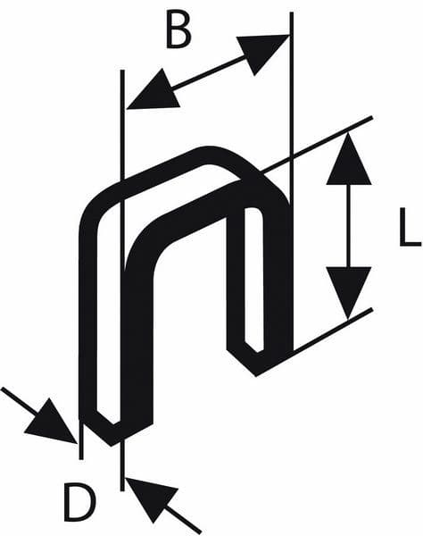 Spajalica TK40 35G Bosch 2608200704, 1,2 mm, 35 mm, pocinkovana