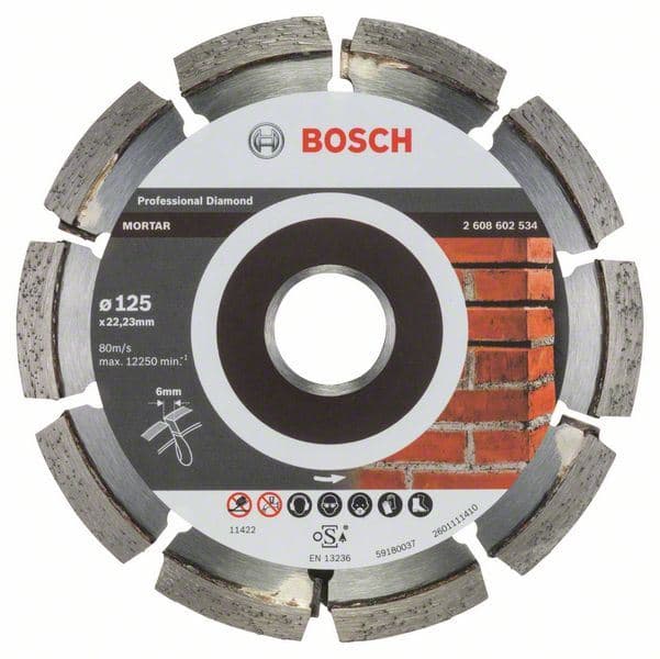 Glodalo za procepe Expert for Mortar Bosch 2608602534, 125 x 6 x 7 x 22,23 mm - slika 2