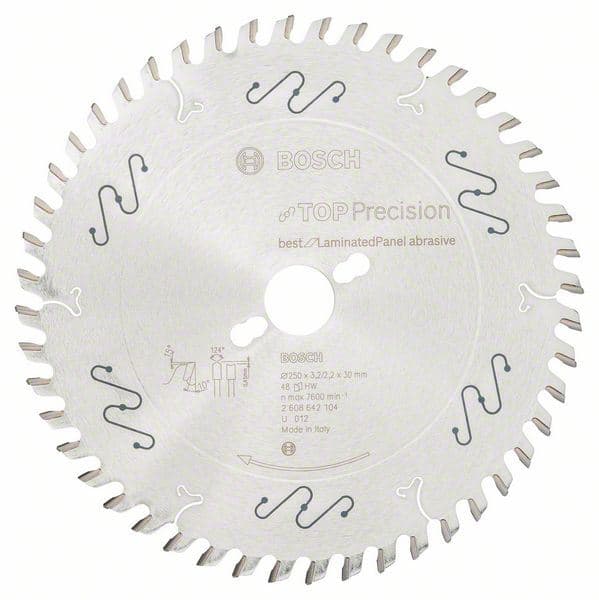 List kružne testere Top Precision Best for Laminated Panel Abrasive Bosch 2608642104, 250 x 30 x 3,2 mm, 48 - slika 2