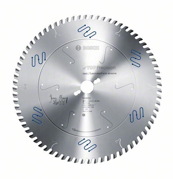 List kružne testere Top Precision Best for Laminated Panel Abrasive Bosch 2608642108, 350 x 30 x 3,2 mm, 72