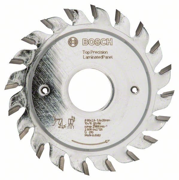 List za zasecanje Top Precision Laminated Panel Bosch 2608642126, 80 x 20 x 2,8-3,6 mm, 10+10 - slika 2