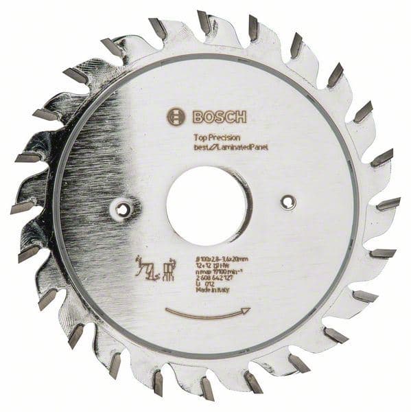 List za zasecanje Top Precision Laminated Panel Bosch 2608642127, 100 x 20 x 2,8-3,6 mm, 12+12 - slika 2