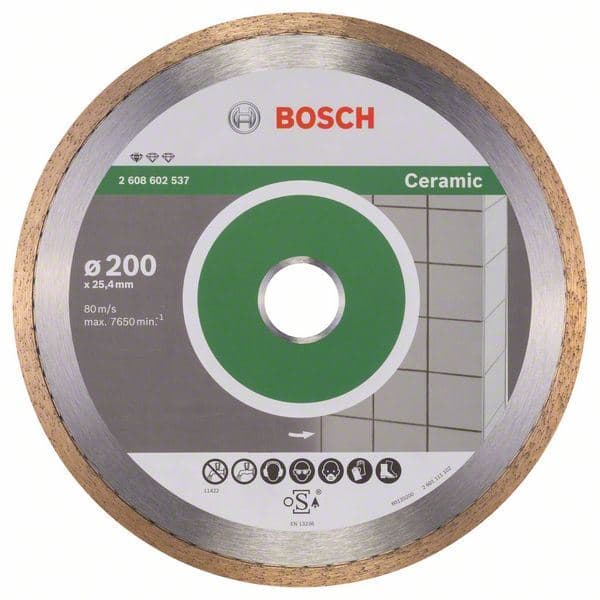 Dijamantska rezna ploča Standard for Ceramic Bosch 2608602537, 200 x 25,40 x 1,6 x 7 mm - slika 2