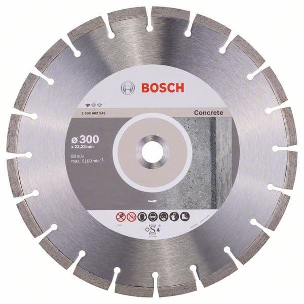Dijamantska rezna ploča Standard for Concrete Bosch 2608602542, 300 x 22,23 x 3,1 x 10 mm - slika 2