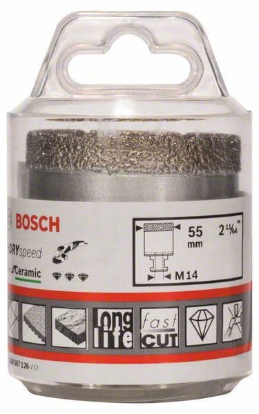 Dijamantska burgija za suvo bušenje Dry Speed Best for Ceramic Bosch 2608587126, 55 x 35 mm