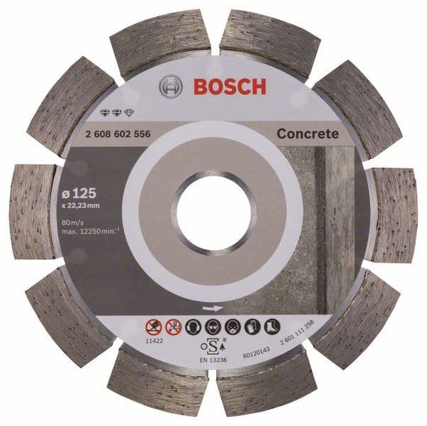 Dijamantska rezna ploča Expert for Concrete Bosch 2608602556, 125 x 22,23 x 2,2 x 12 mm - slika 2