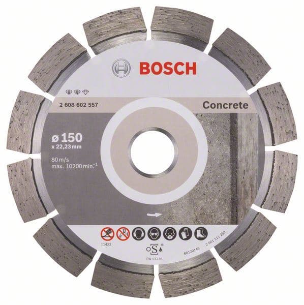 Dijamantska rezna ploča Expert for Concrete Bosch 2608602557, 150 x 22,23 x 2,4 x 12 mm - slika 2