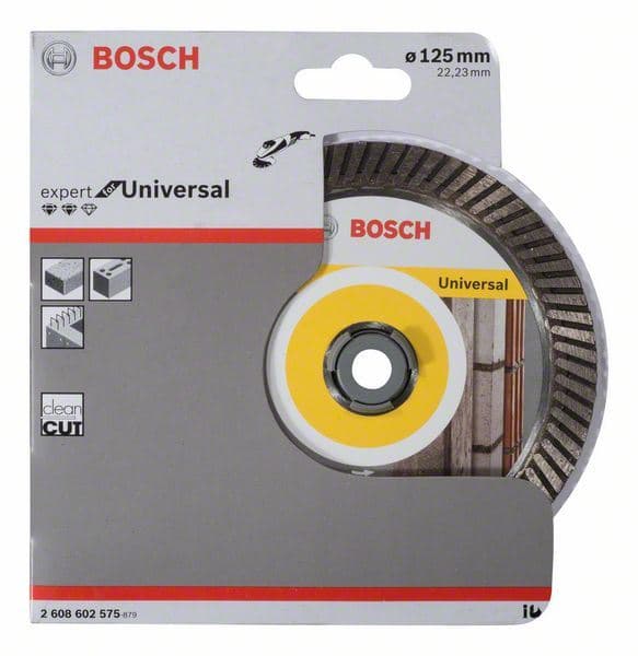 Dijamantska rezna ploča Expert for Universal Turbo Bosch 2608602575, 125 x 22,23 x 2,2 x 12 mm